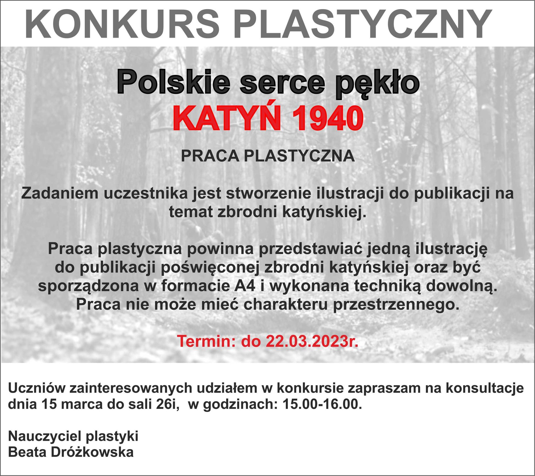 Konkurs plastyczny marzec 2023