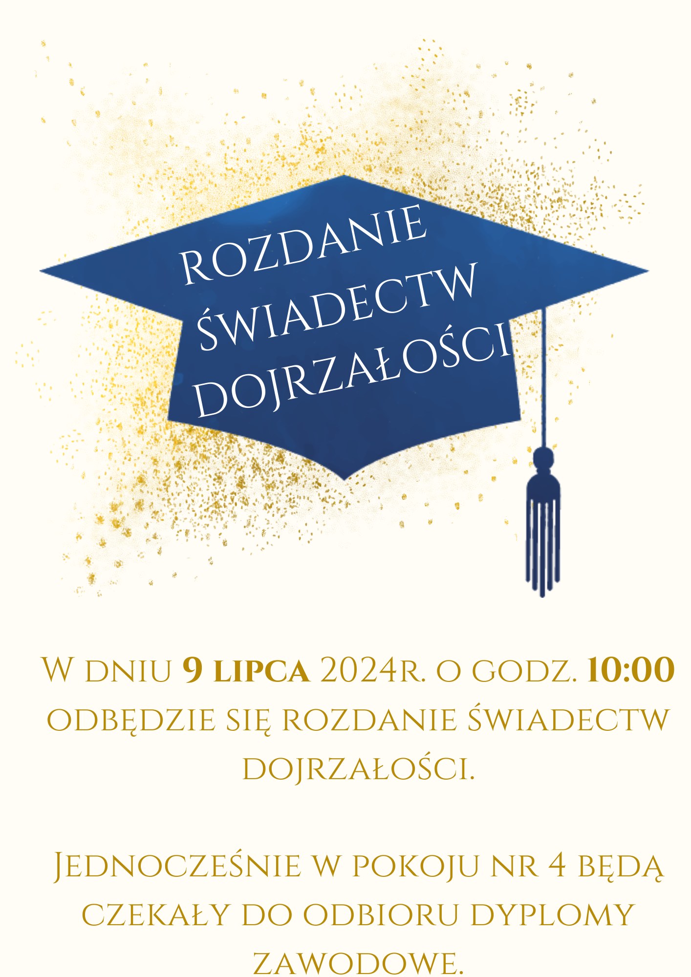 rozdanie swiadectw maturalnych